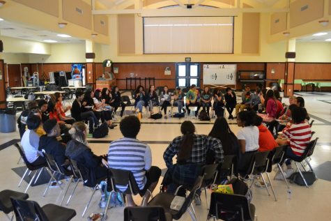 Nearly 40 of the over 300 Day of Silence participants attend an after-school debrief session held by GSA.
