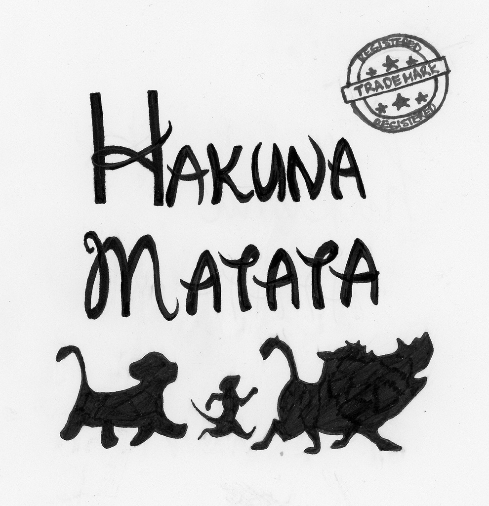 Lion king hakuna matata font