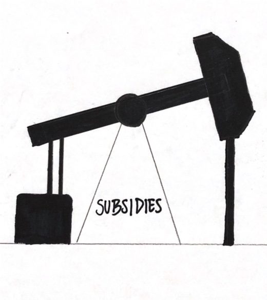 Government subsidizes fossil fuels at the expense of the environment
