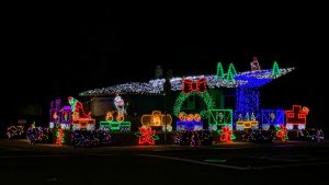 Cabrillo Ave: There are plenty of houses decorated throughout this neighborhood located next to Pine Valley Middle School. The house pictured is located on the corner of Cabrillo Ave.