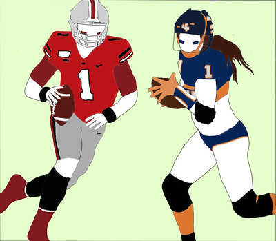 Skimpy difference: Women's athletic uniforms vs. men's