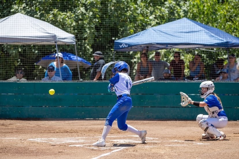 “My favorite part about playing softball is probably the teamwork: just the feeling of winning games together and cheering people on.”