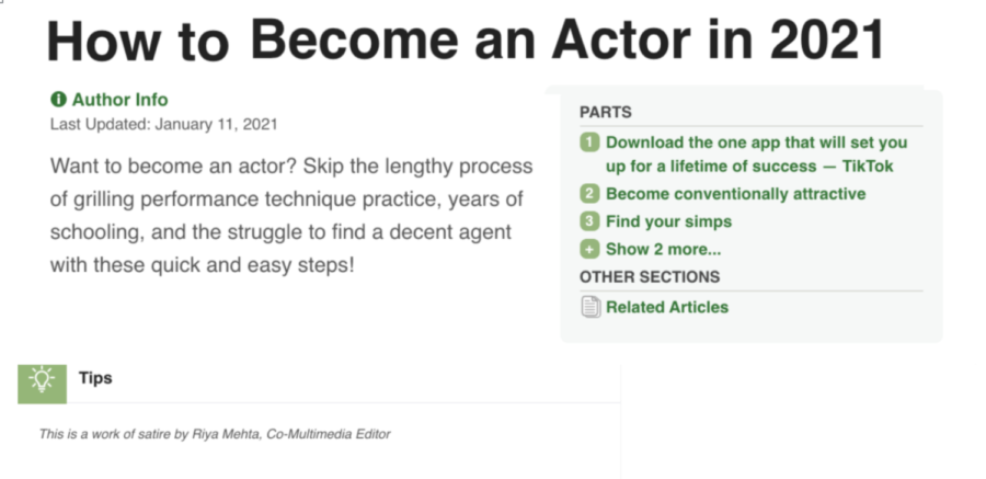 How to become an actor in 2021