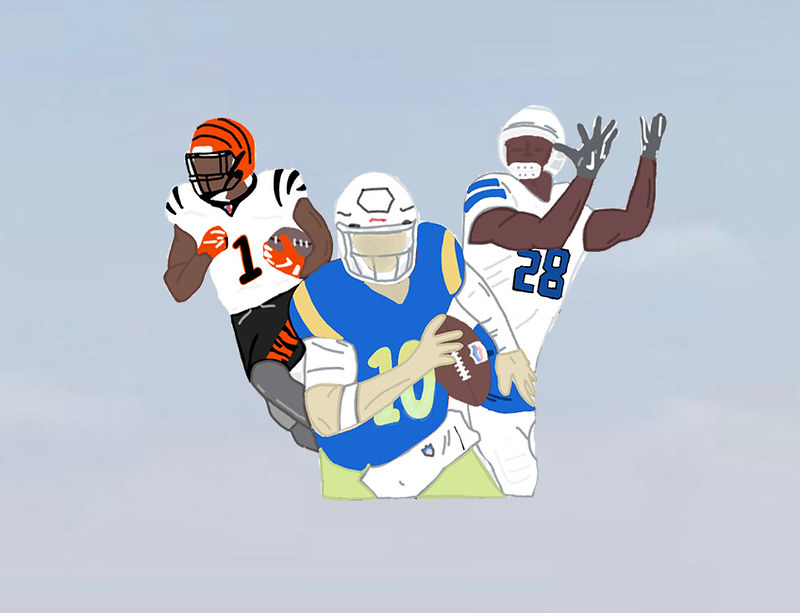 graphic+of+football+players+Cooper+Kupp%2C+Jonathan+Taylor+and+Jamarr+Chase