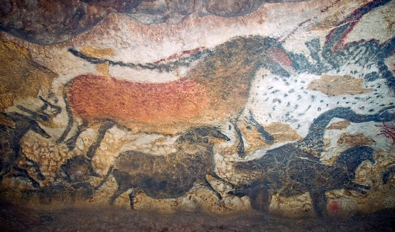 Ancient cave paintings exhibit the human tendency to make art.