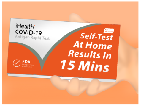 The rapid test pictured above has been distributed throughout America, as people are able to figure out if they have Covid-19 from the comfort of their own homes.