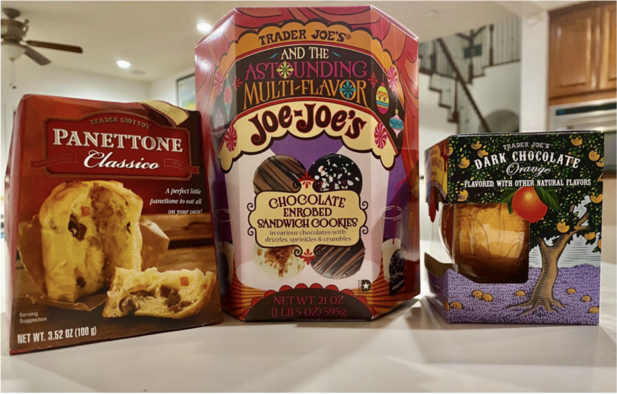 Some of the enticing snacks that Trader Joes Christmas collection has on offer.