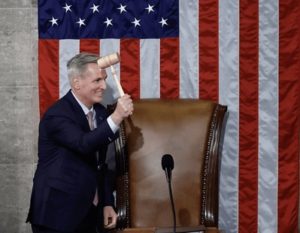 Kevin McCarthy wins the Speakership after earning the 216 votes needed. 
