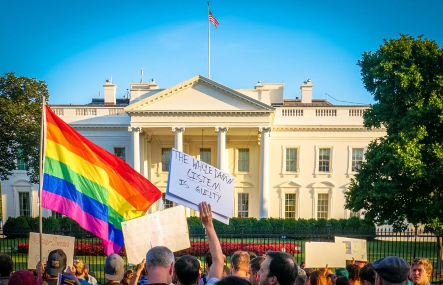 White House Protest in Washington D.C. in 2017.