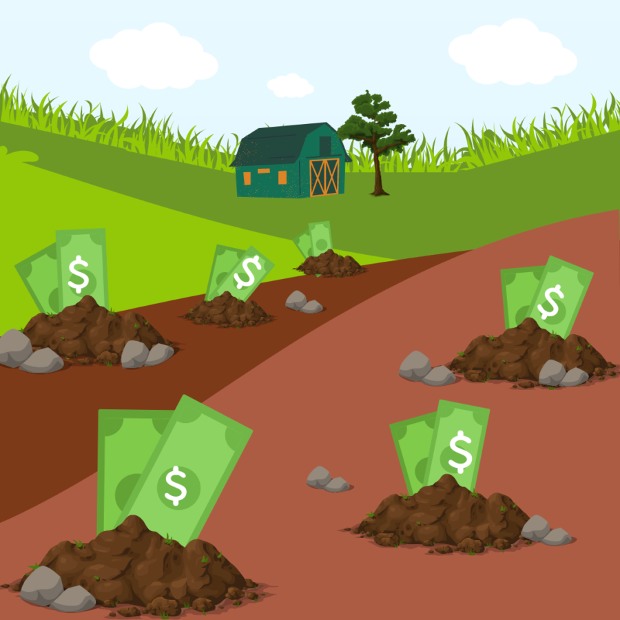 Farm subsidies pay farmers part of the cost of producing cash crops.