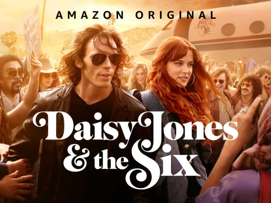 Daisy Jones & the Six follows the titular fictional rock band on its messy secrets and infamous breakup. 