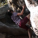 Tanisha Grover trains outdoors for her next rock climbing competition.