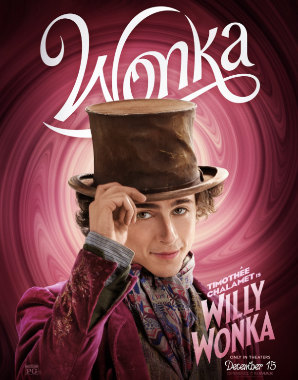 “Wonka” Movie poster featuring star actor Timothee Chalamet as Wonka. // Rotten Tomatoes
