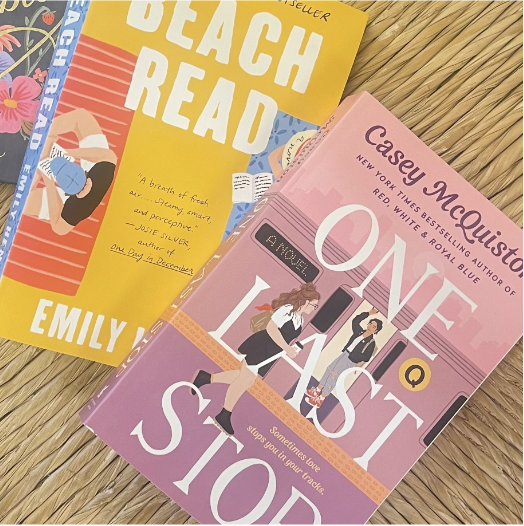 “Beach Read” and “One Last Stop”, two books that rose to popularity through BookTok.
