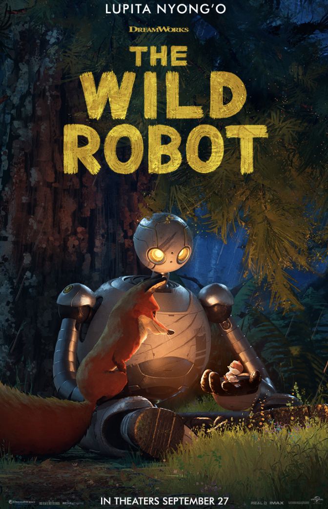 "The Wild Robot" movie in theaters on September 27. 