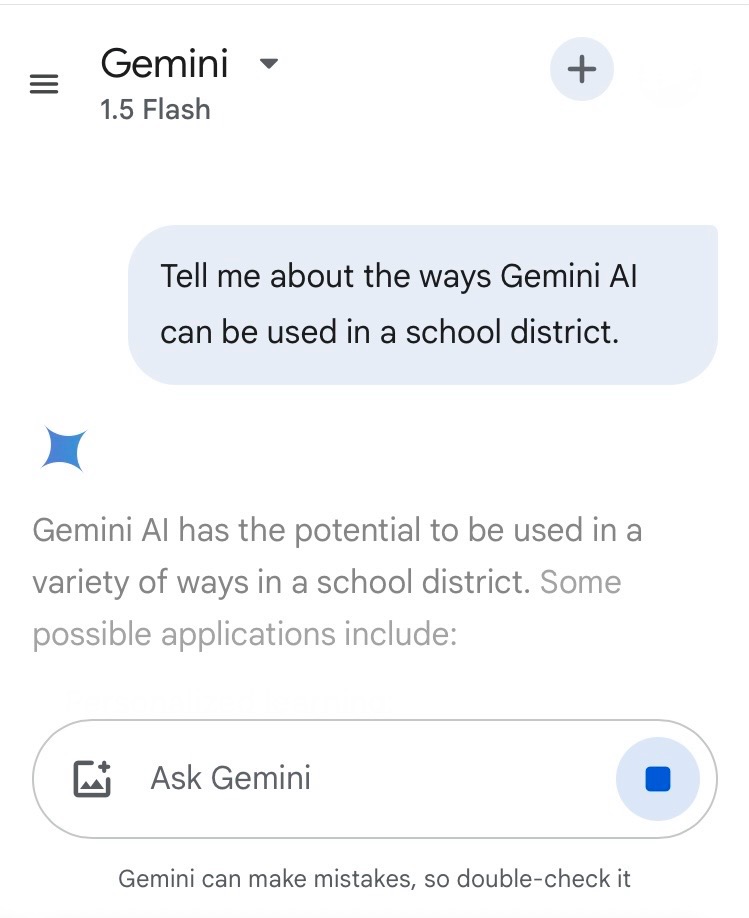 Gemini, Google’s AI tool, can chat with users and create images (for adult users only).