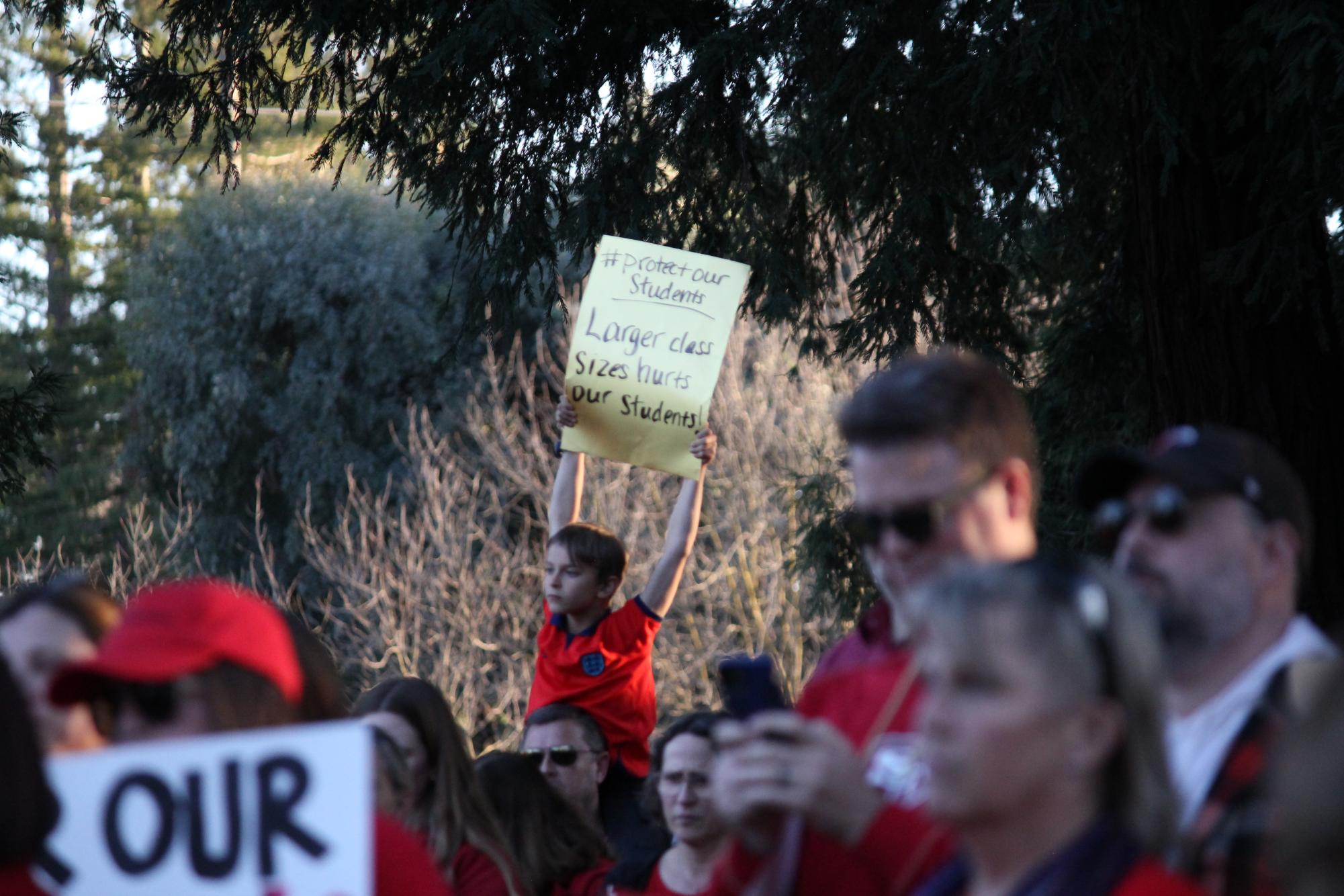 San Ramon Valley teachers rally against school board’s proposed budget plan