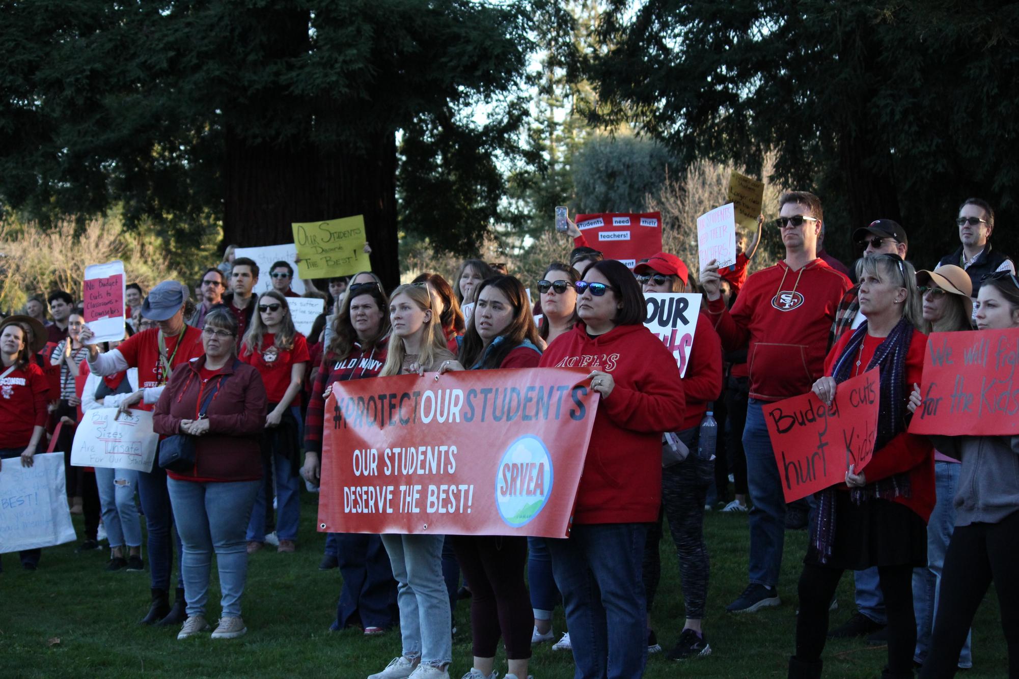 San Ramon Valley teachers rally against school board’s proposed budget plan