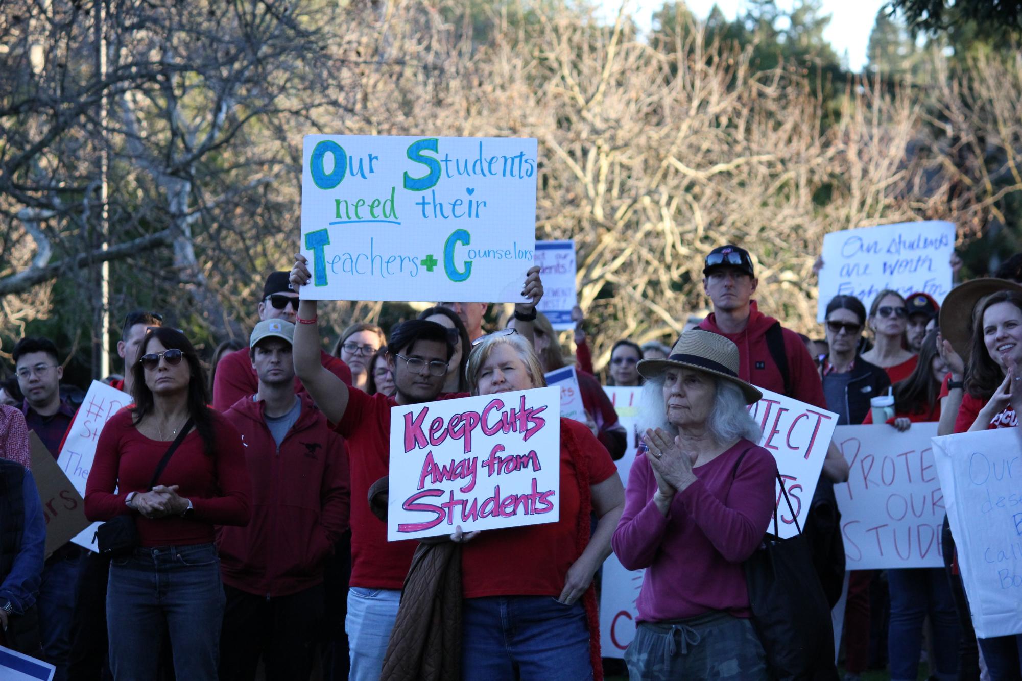 San Ramon Valley teachers rally against school board’s proposed budget plan