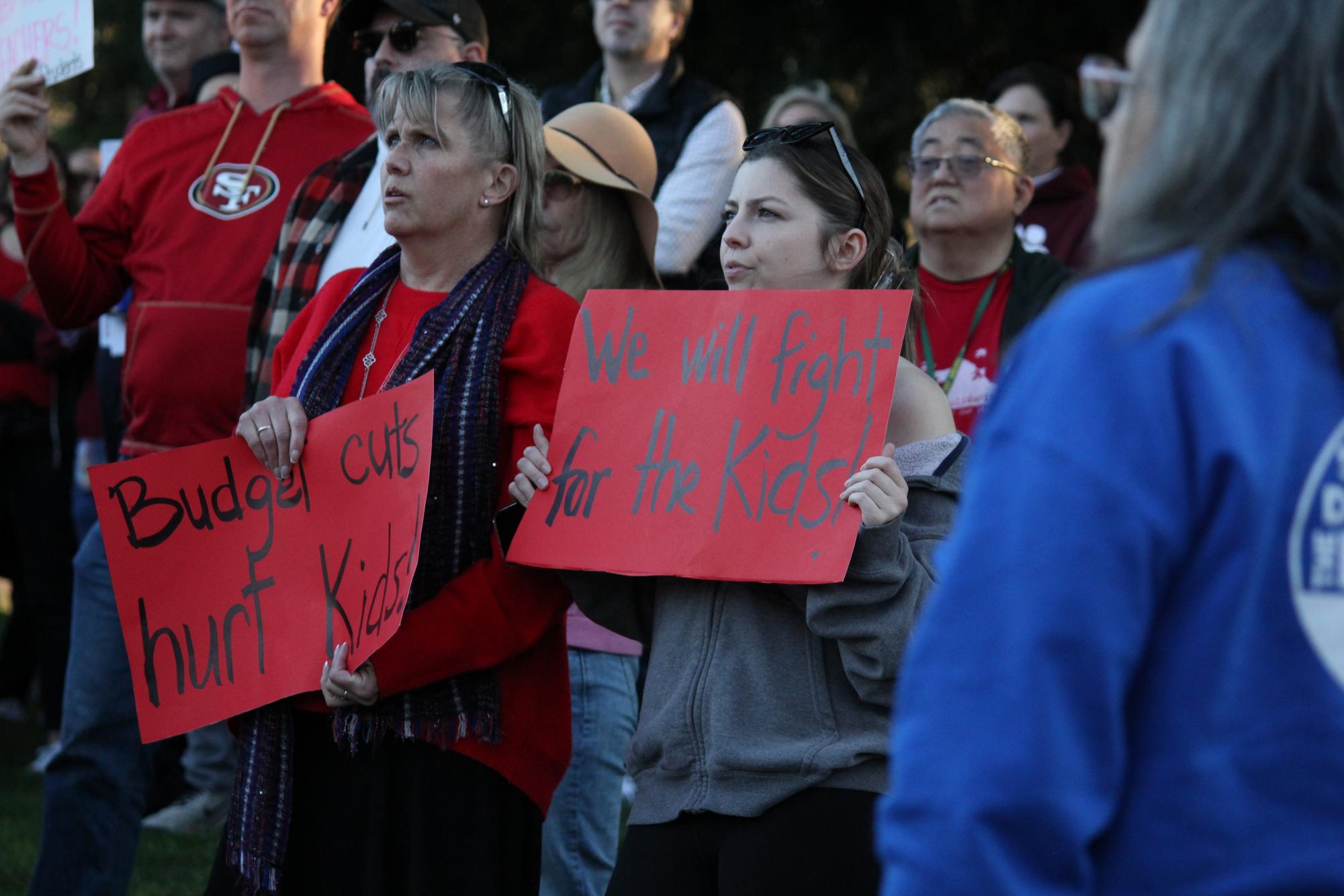 San Ramon Valley teachers rally against school board’s proposed budget plan