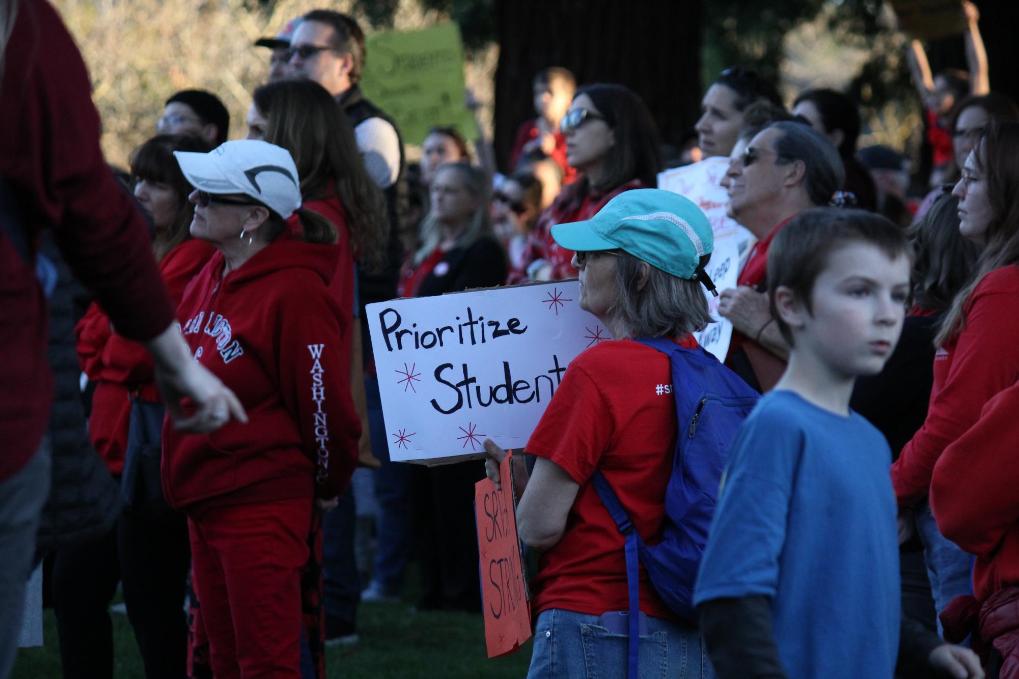 San Ramon Valley teachers rally against school board’s proposed budget plan