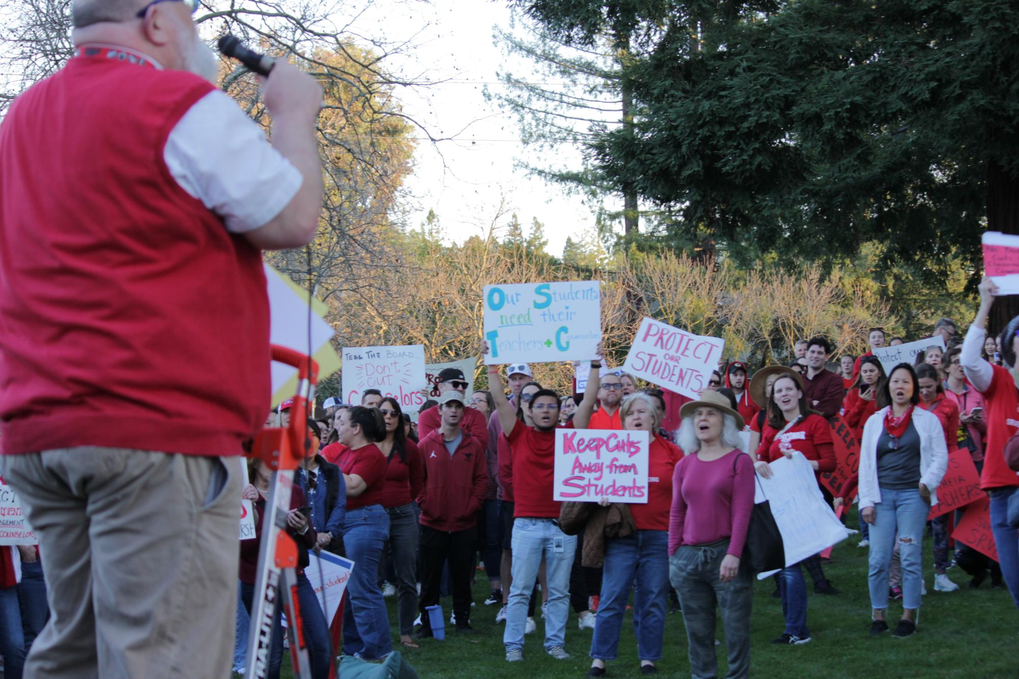 San Ramon Valley teachers rally against school board’s proposed budget plan