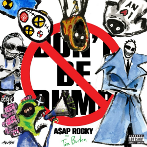 Album cover for “Don’t Be Dumb” designed by Tim Burton. 

