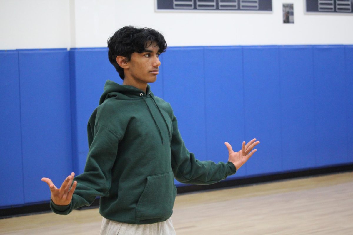 Anvay Nigam, practicing during dance class Jan. 30, 2025