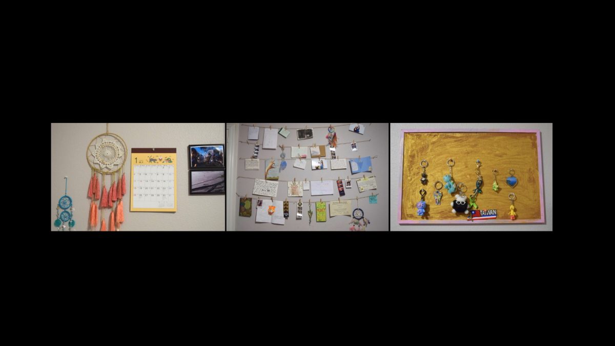 The different parts of my room that tie parts of my life together.